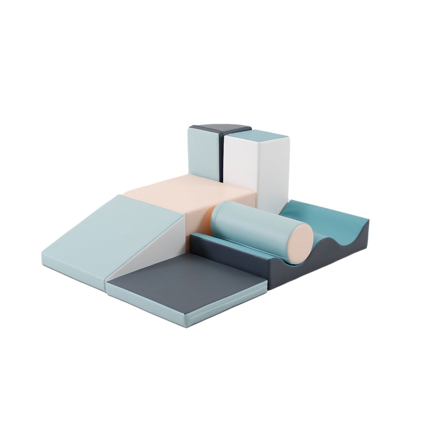 IGLU Discoverer 7-teiliges Softplay Kletterset in hellem Pastell