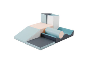 7-teiliges Softplay Bausteinset Helles Pastell | IGLU