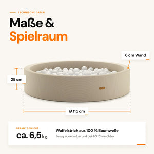 Bällebad für Kinder – Extra stabiles Bällebad | Jupiduu