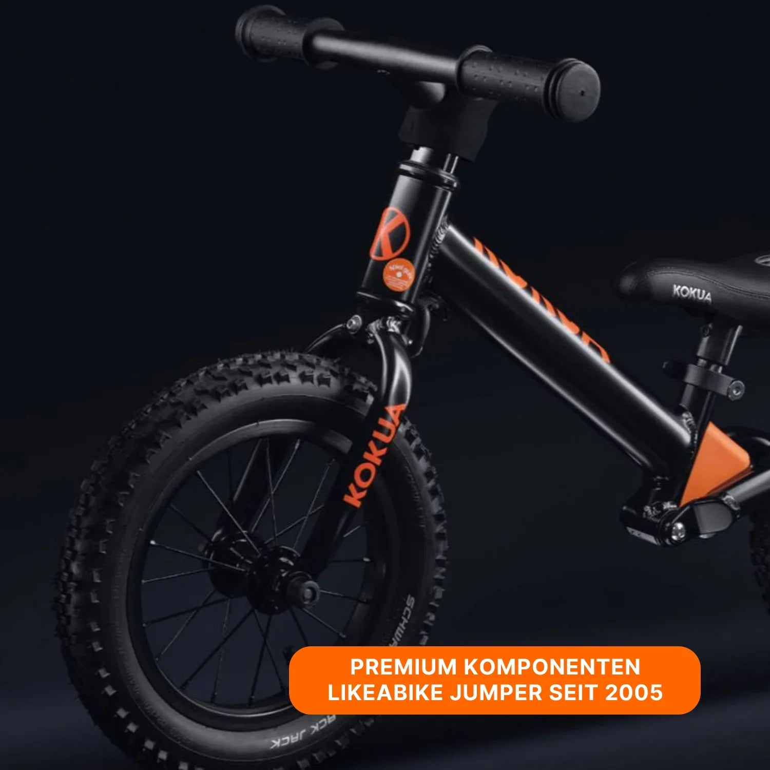 kokua sattelstütze Kokua LIKEaBIKE Jumper schwarz – Laufrad für Kinder mit Luftreifen