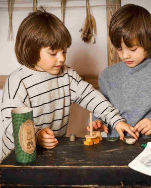 Wooden Story – Strichmännchen-Puzzle LALA | Grün