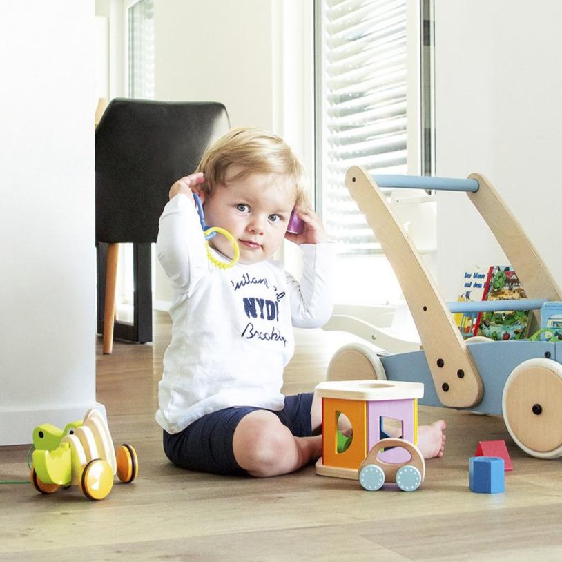 Lernlauflernwagen 'Fiete', blau von Pinolino Kinderträume - verysuperb