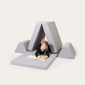 Montessori Spielsofa Set Grau | Monboxy