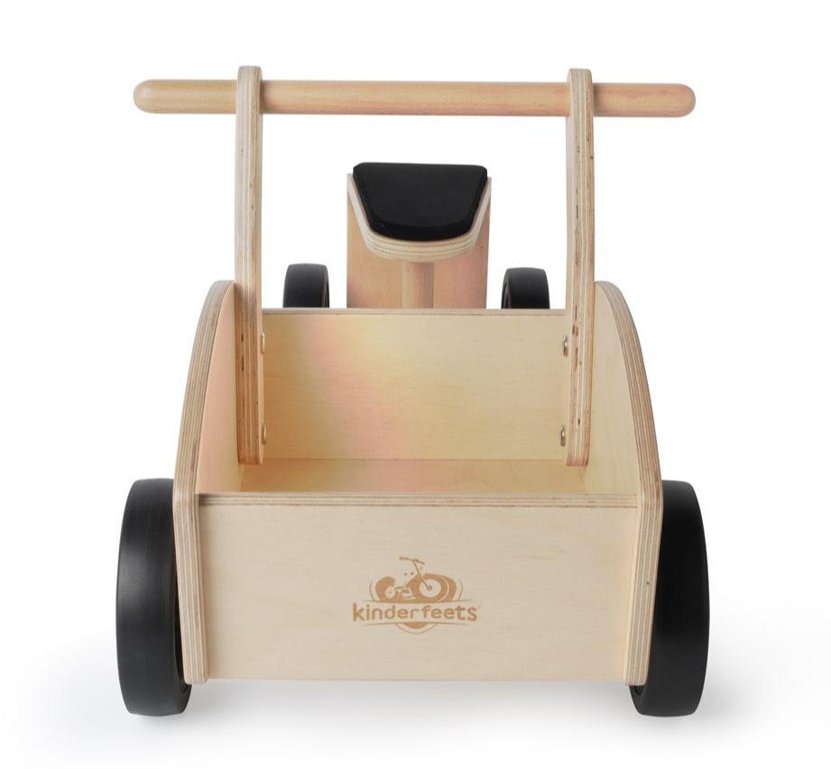 Montessori 4-Rad Lauflernwagen mit Lastenraum - verysuperb