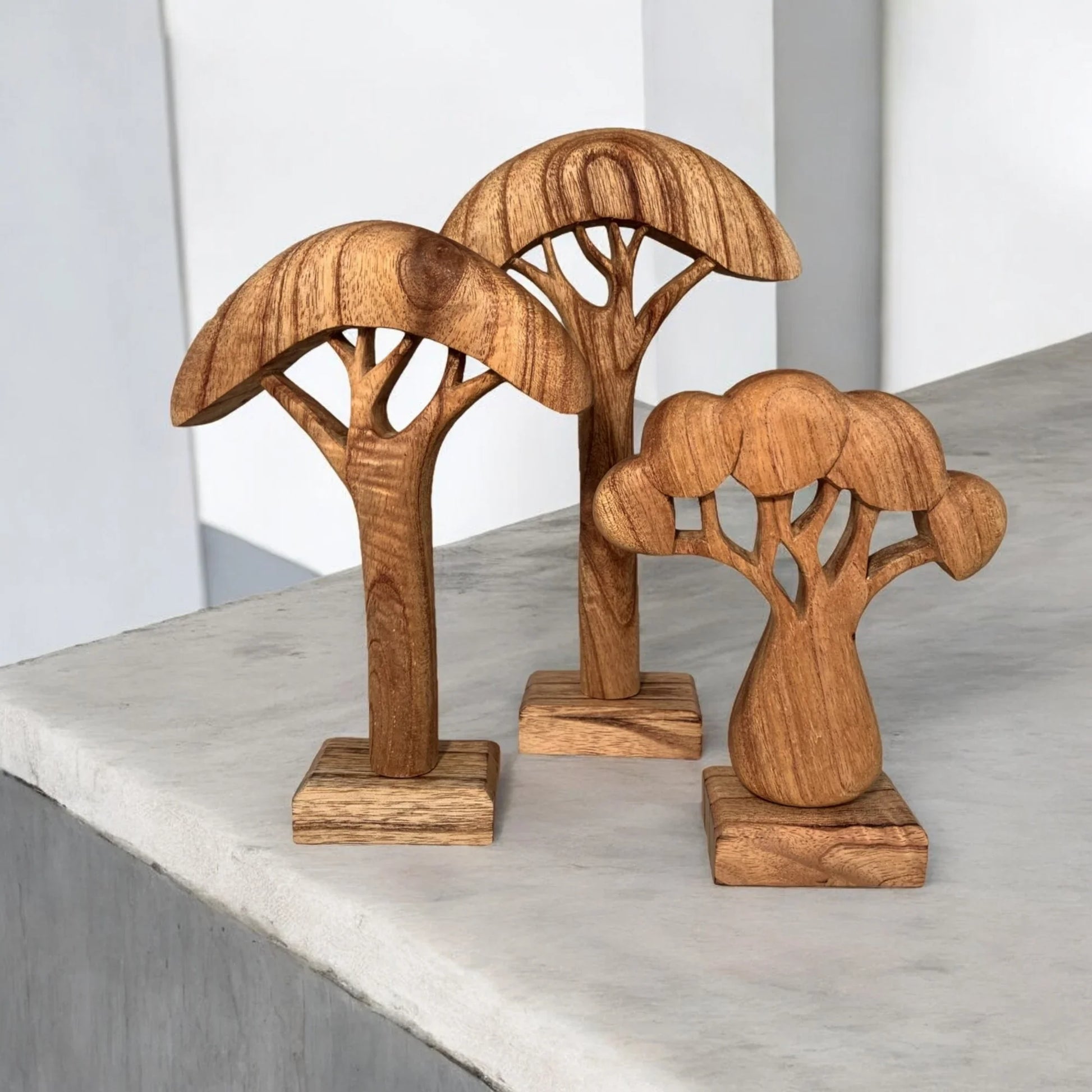 bäume spielzeug Handgeschnitzte Bäume | Montessori Spielzeug