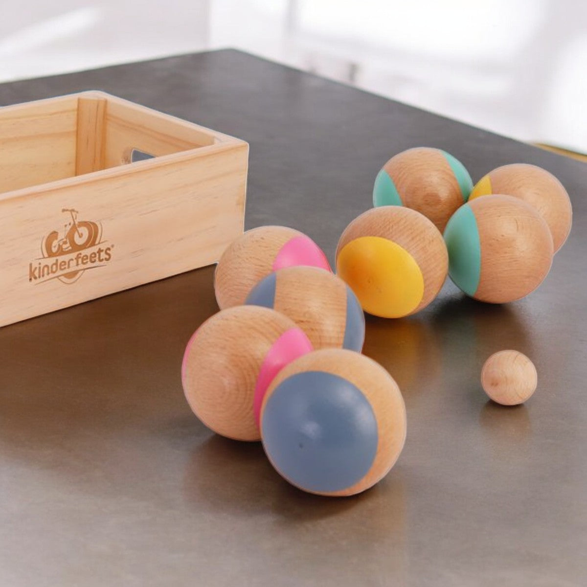 Montessori Boules-Spiel aus Holz - verysuperb