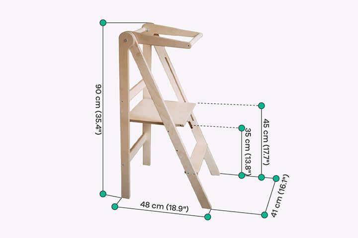 Montessori Lernturm faltbar - verysuperb