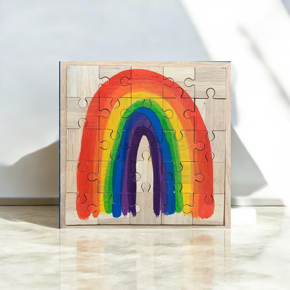 Montessori Regenbogen-Puzzle - verysuperb