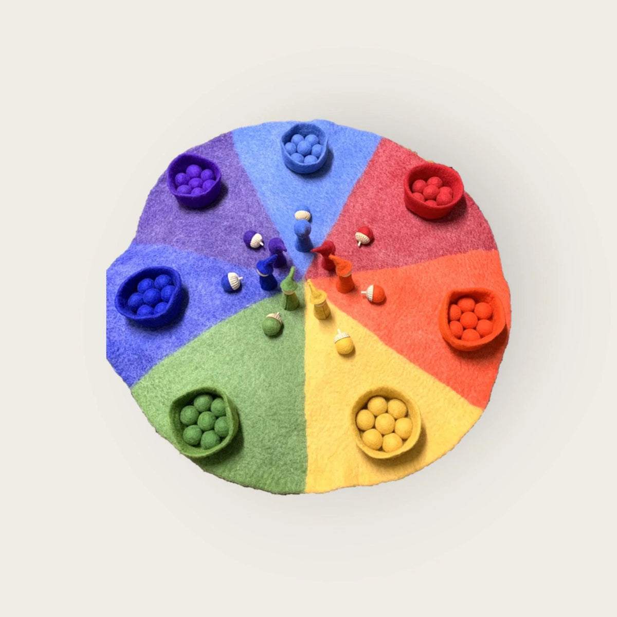 90 cm große Montessori Regenbogenmatte von Verysuperb