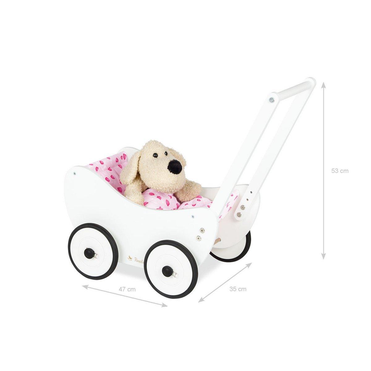 Pinolino Kinderträume Puppenwagen 'Trixi', weiß, 2-teilig - verysuperb