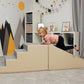 IGLU – Softplay Kletter-Set Treppe & Rutsche | Beige & Grau