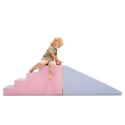 IGLU – Softplay Kletter-Set Treppe & Rutsche | Pastell