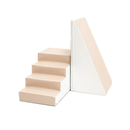 IGLU – Softplay Kletter-Set Treppe & Rutsche | Weiß & Beige