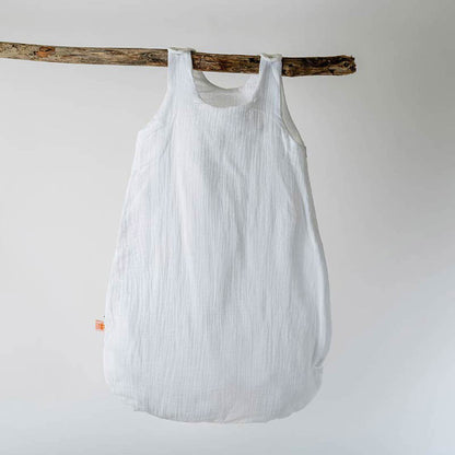 Sommerschlafsack aus Bio-Baumwolle in Weiß - verysuperb