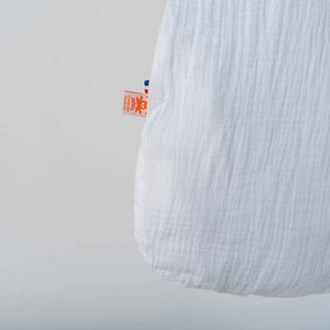 Sommerschlafsack aus Bio-Baumwolle in Weiß - verysuperb