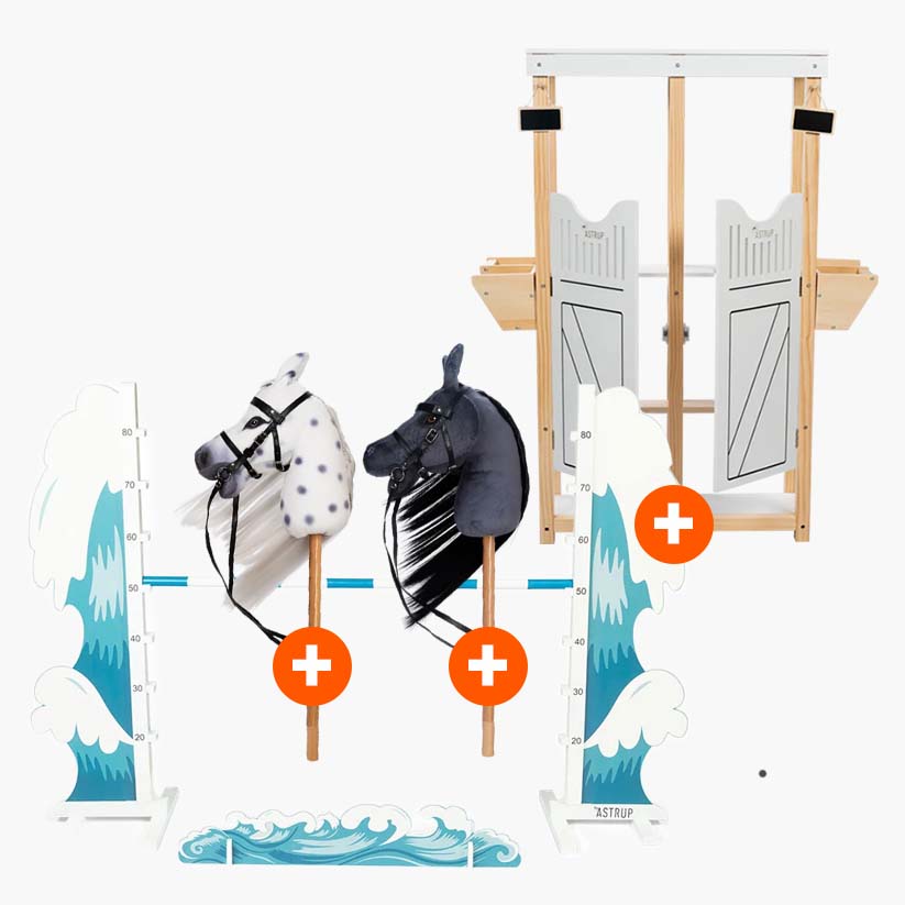 byASTRUP® Steckenpferde Kita-Set – Hobby Horse Set für Gruppen