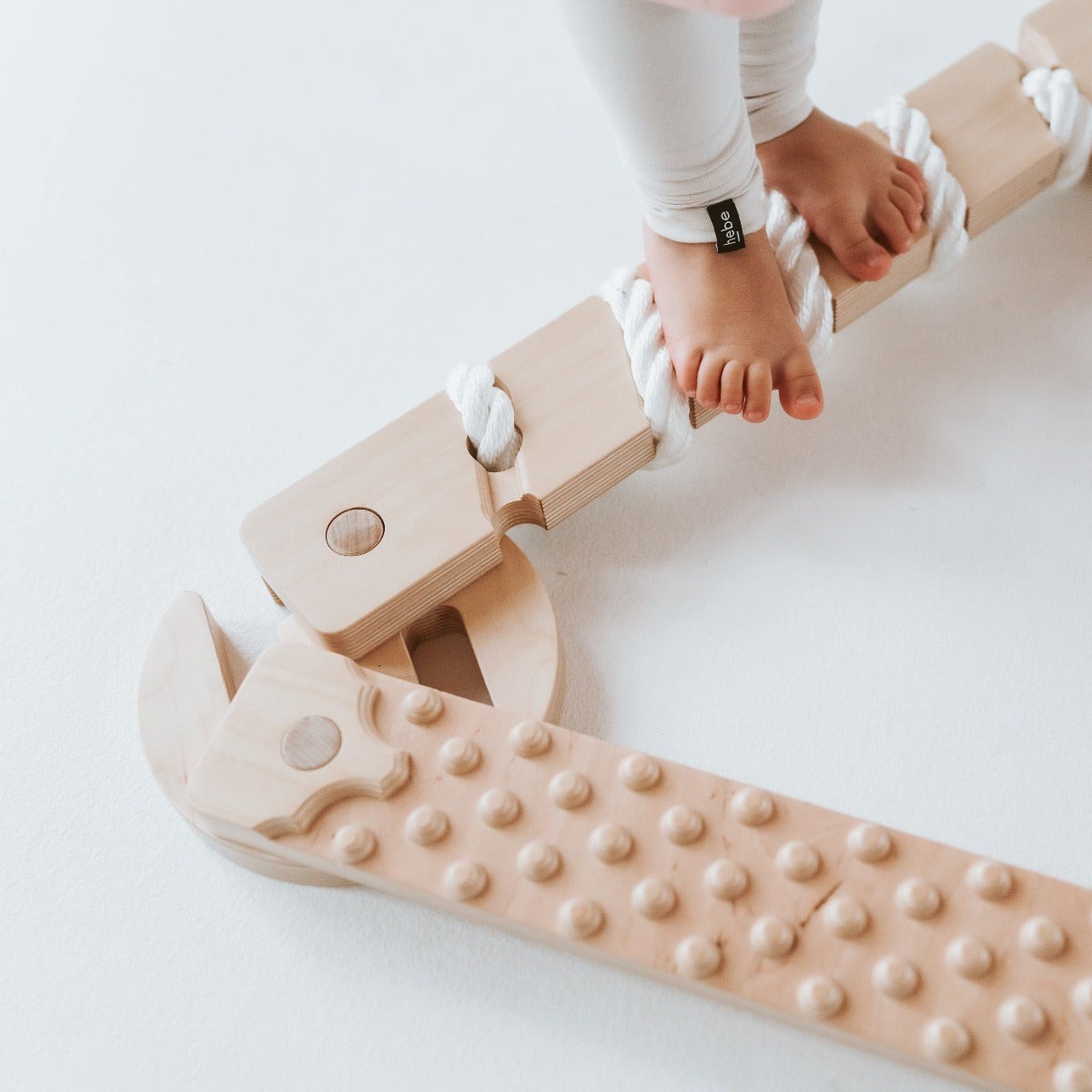 TipiToo® Small Balance Beam 3 Piece Set - White Rope