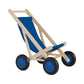 Puppenbuggy blau als Puppenwagen aus Holz