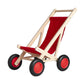 Puppenbuggy rot als Puppenwagen aus Holz