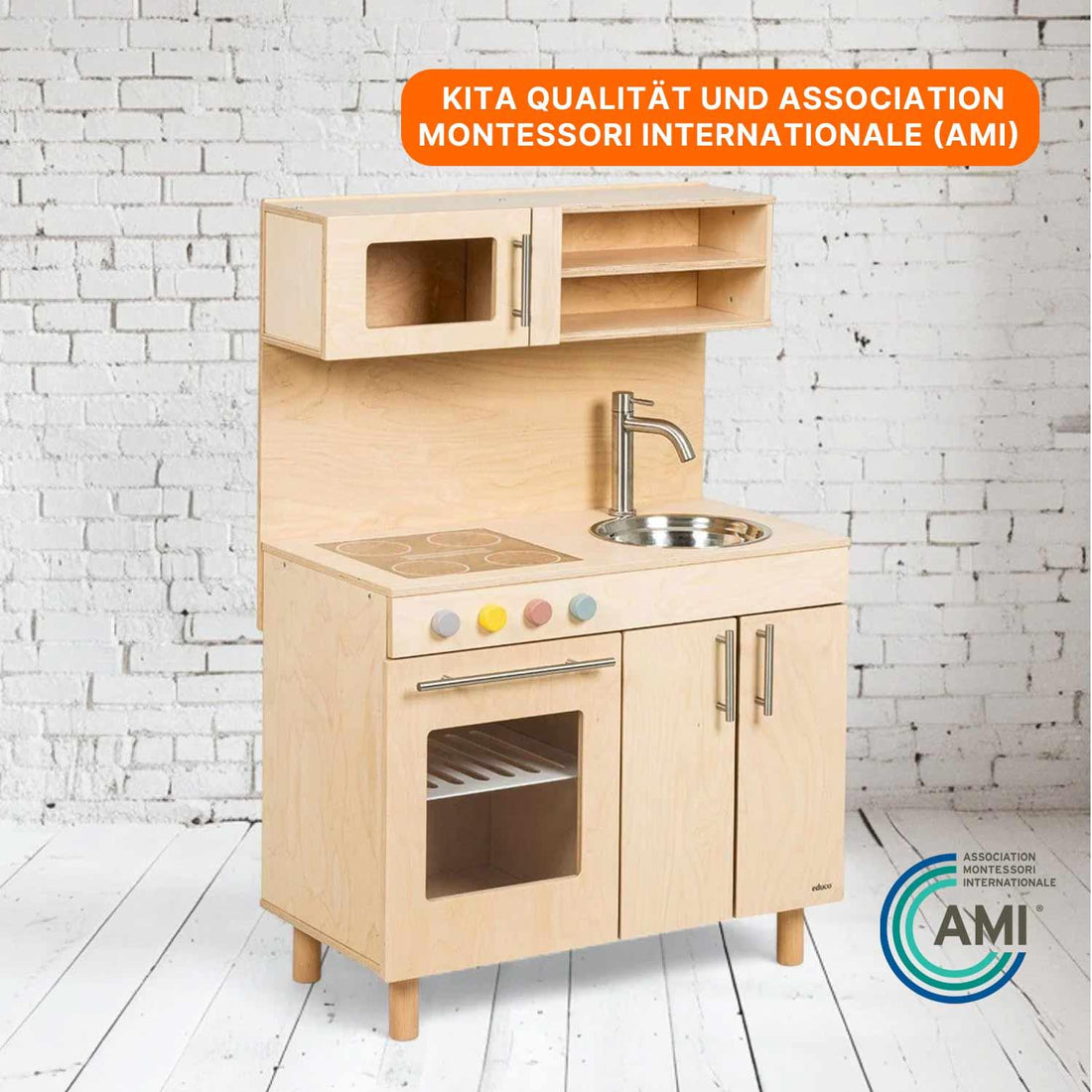 Educo Montessori Kinderküche aus Holz