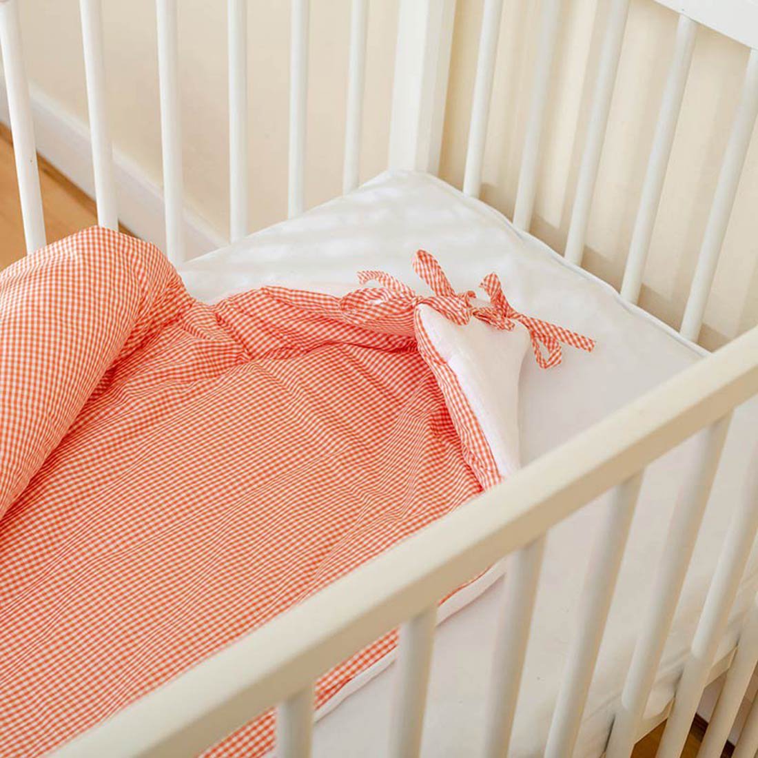 Weißes Babynest aus Bio-Baumwolle - verysuperb