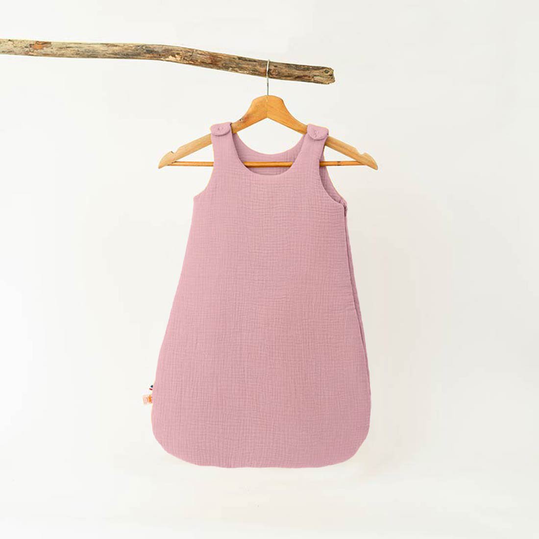 Winterschlafsack aus Bio-Baumwolle in Rosa - verysuperb