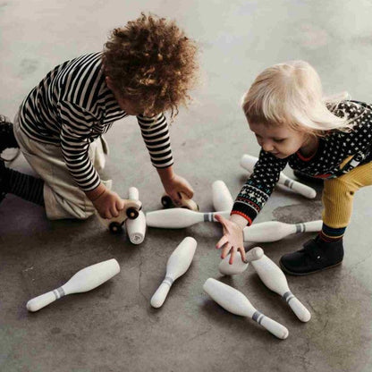 Wooden Story – Holz-Bowling-Set Vintage | Natur