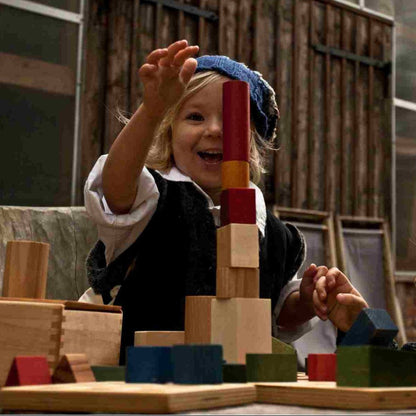 Wooden Story – Holzbausteine 63-teilig | Regenbogenwelt