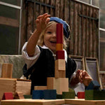 Wooden Blocks in a Box – Colorful, 63 pieces