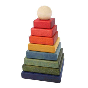 Wooden Story – Quadratische Pyramide | Bunt