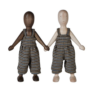 Wooden Story – Holzpuppe Walnuss mit Hose | Natur